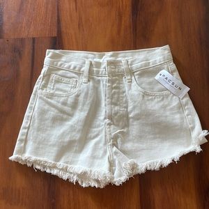 Cream colored high rise pacsun shorts